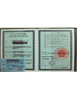 Organization code certificate
